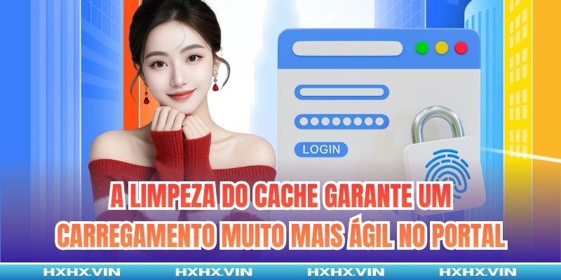 A limpeza do cache garante um carregamento muito mais ágil no portal